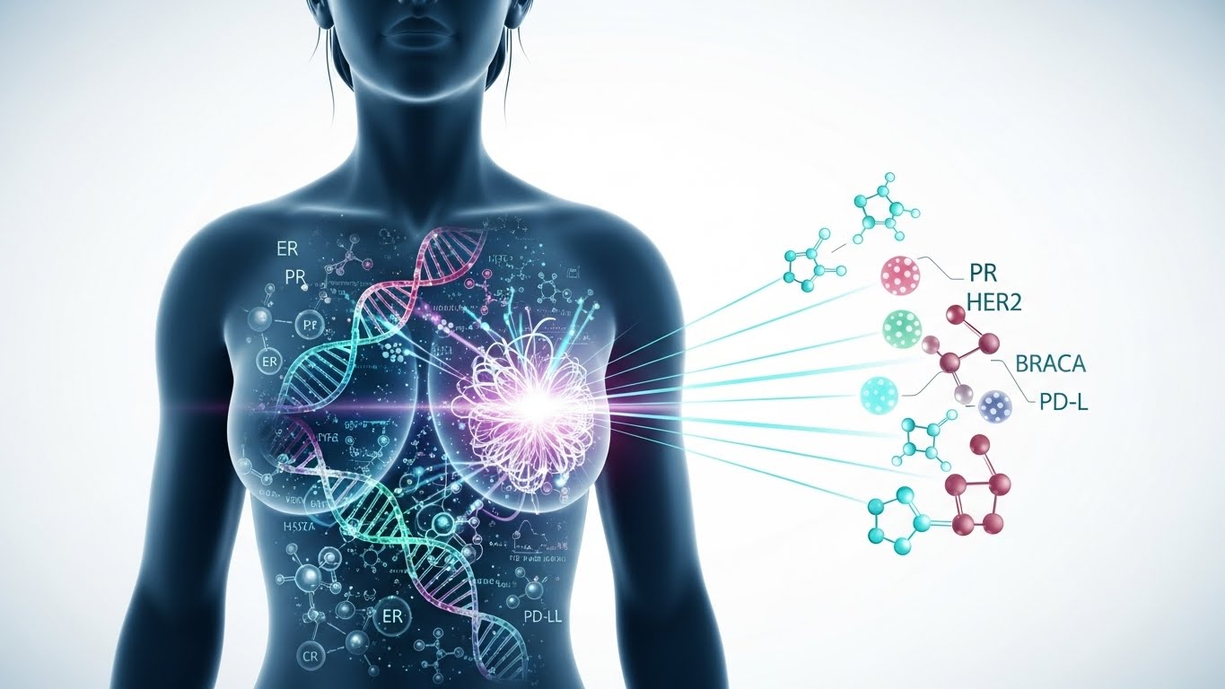 پزشکی شخصی در سرطان پستان؛ نقش تست‌های ژنتیکی و بیومارکرها در انتخاب درمان